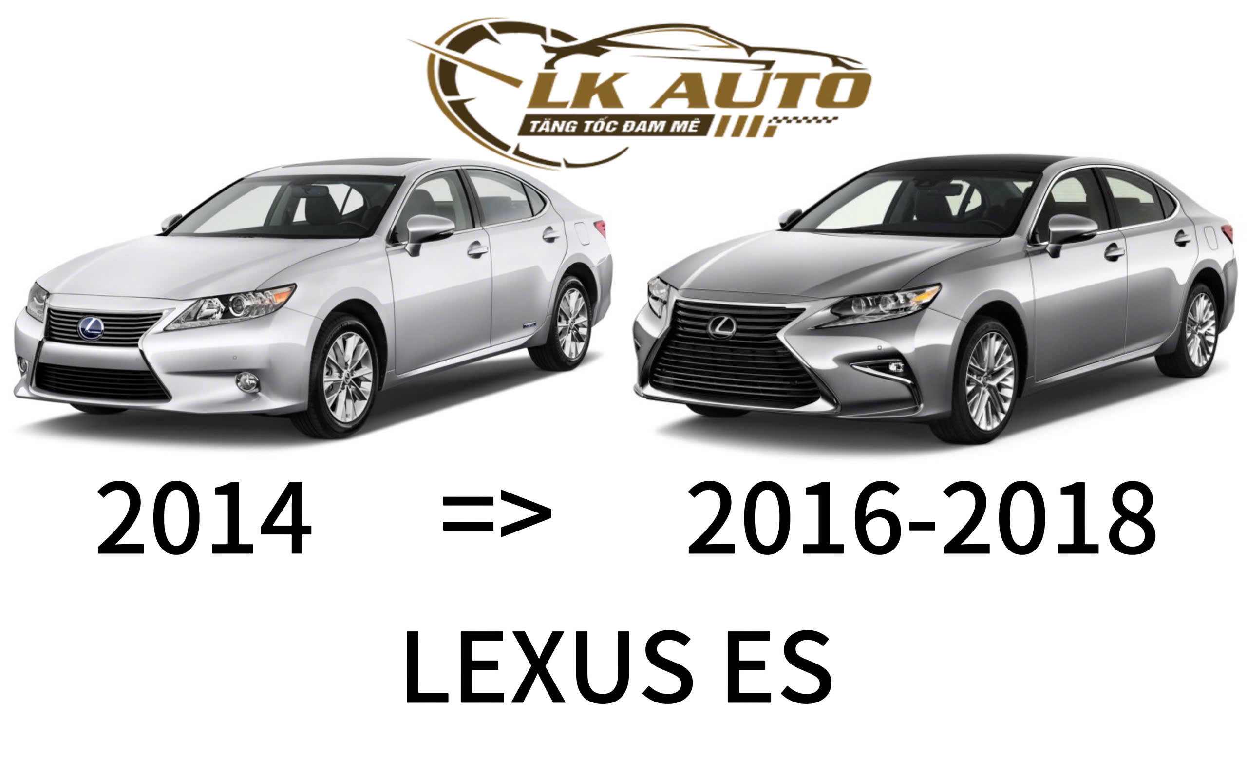 Lexus Es 2012-2018 Trước Và Sau Độ Nâng Đời 2016-2018