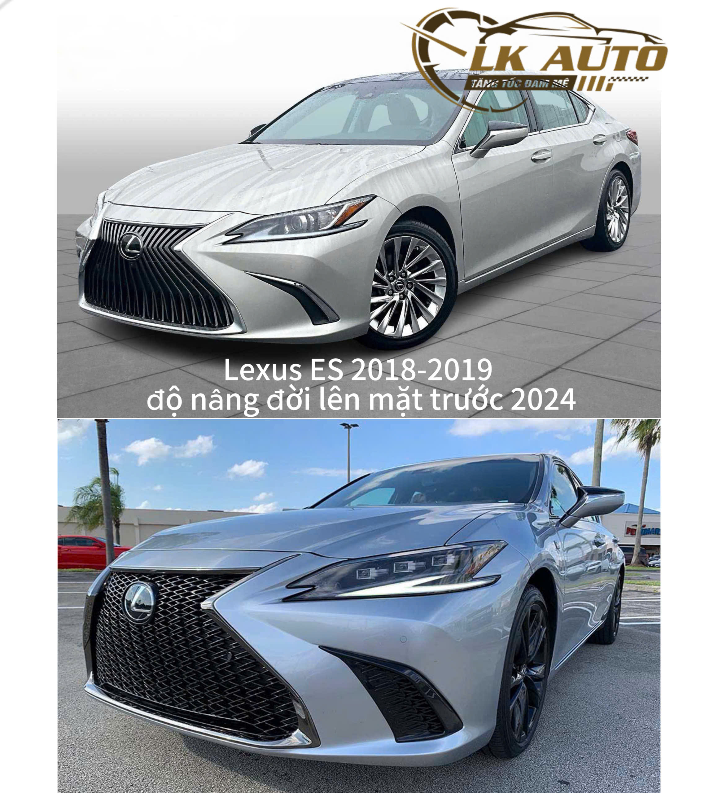 Lexus Es 2018–2019 Độ Nâng Đời Lên Mặt Trước 2024