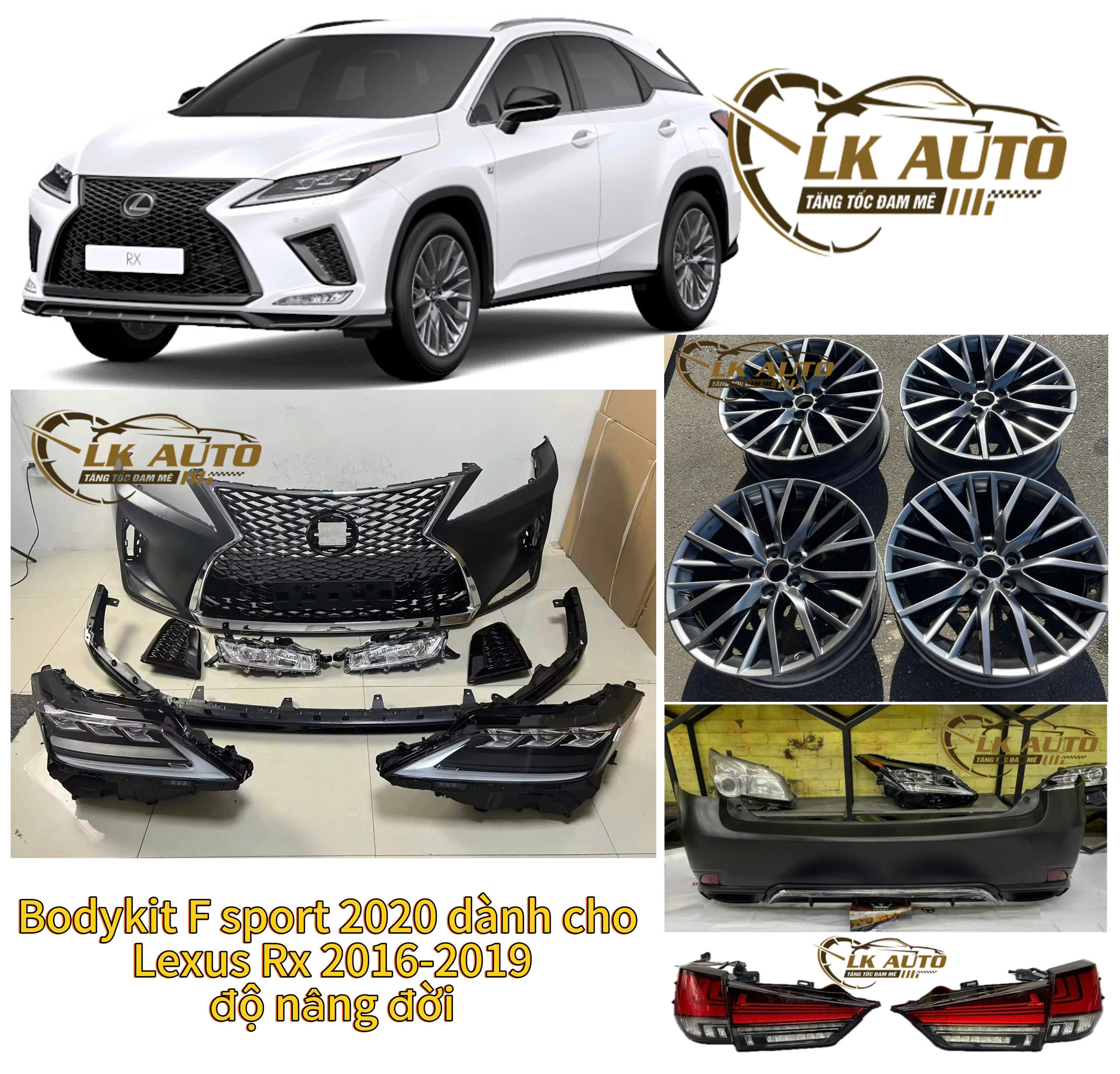 Lexus Rx 2016-2019 Độ Bodykit F Sport 2020